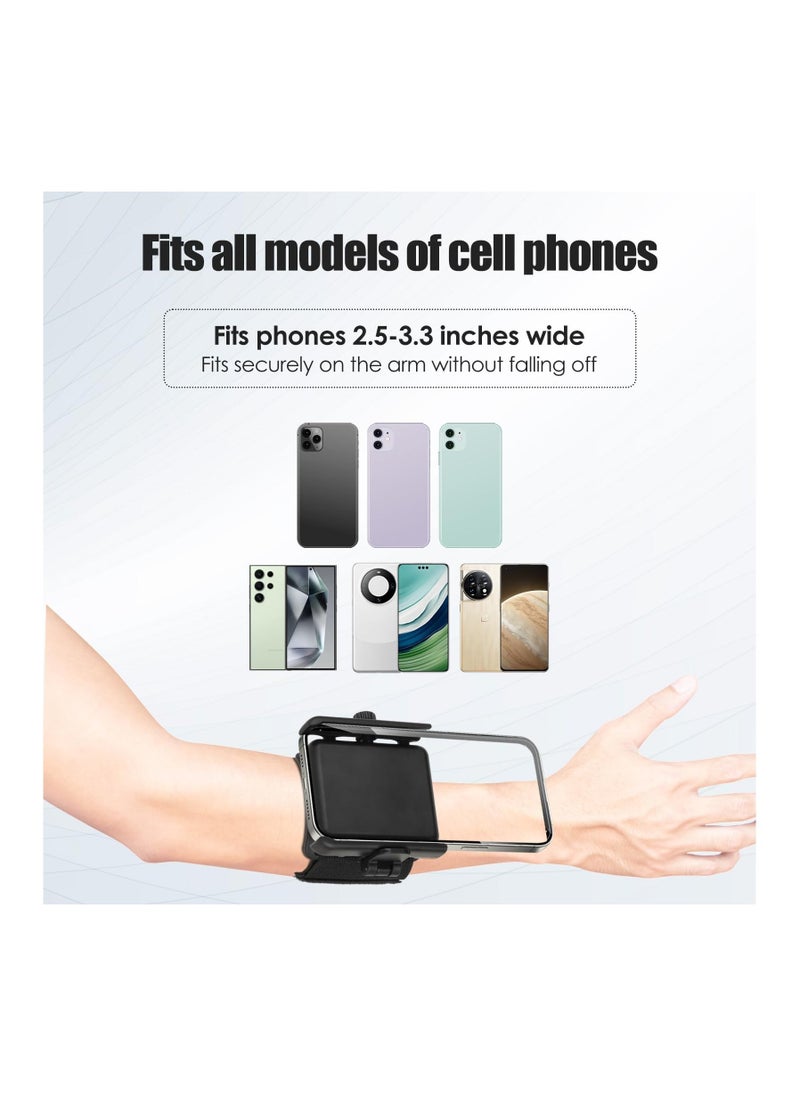 Running Armband Wrist Phone Holder, Phone Holder for Running, Universal Wrist Phone Holder for iPhone 15/14/13/Pro Max/Pro/Mini/12/11/SE/Xs/XR/X/8/7/Plus, Arm Band for Phone for Running Holder