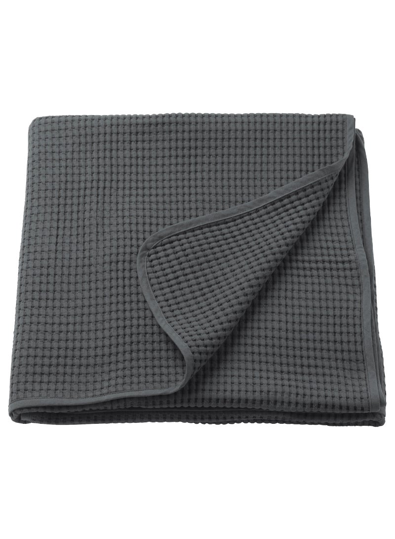 Bedspread - dark grey - 230x250 cm