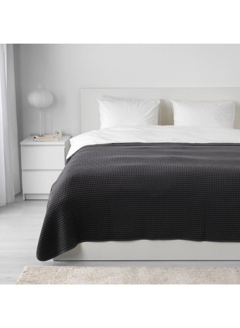 Bedspread - dark grey - 230x250 cm