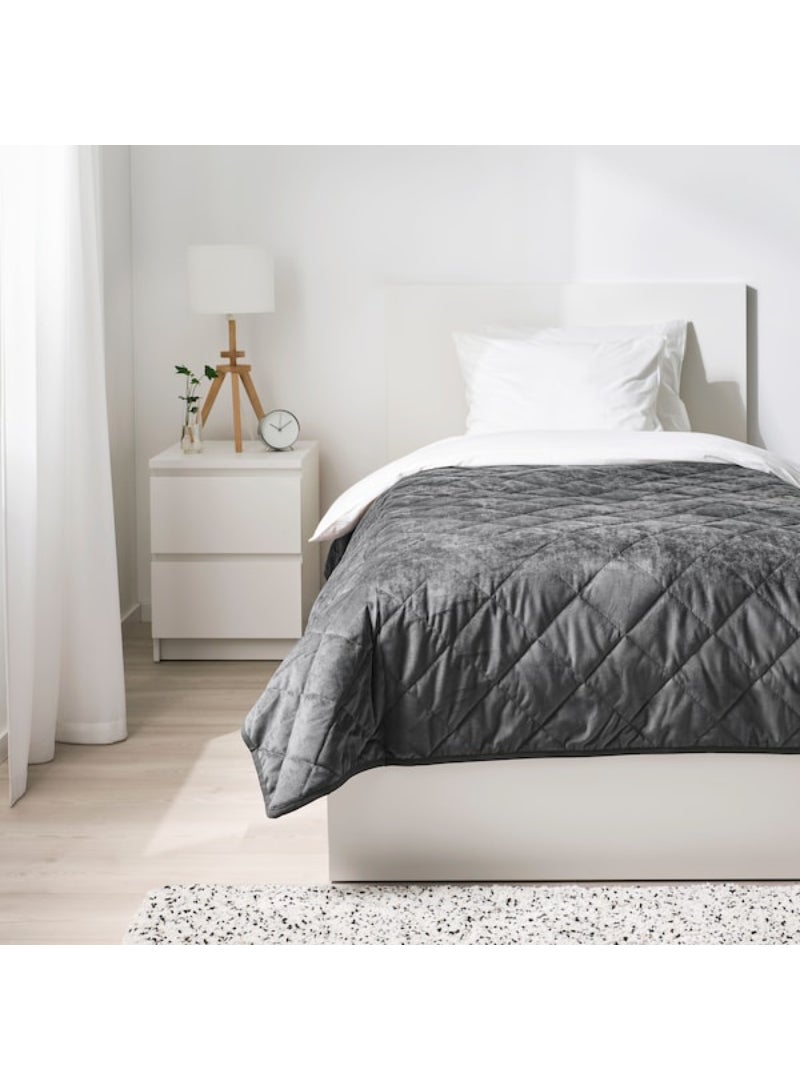 Bedspread - dark grey - 160x250 cm