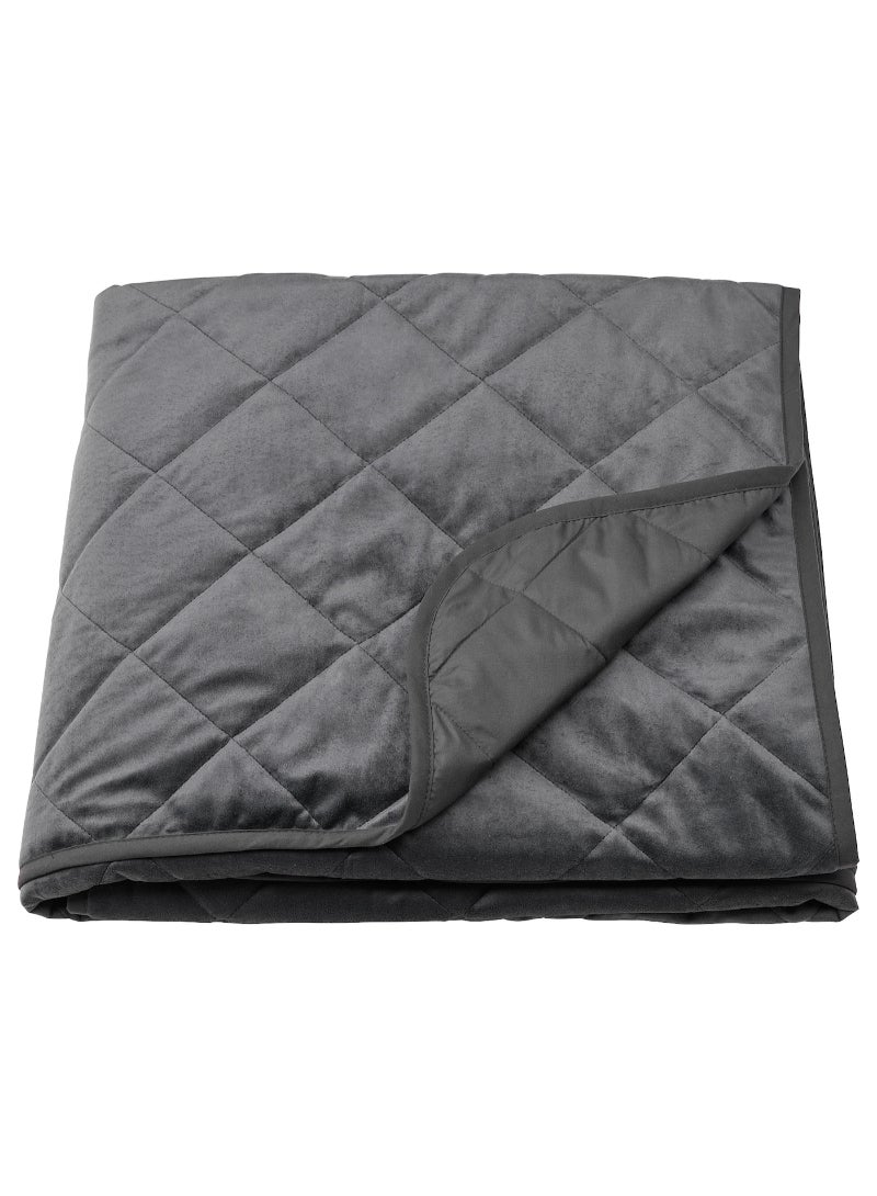 Bedspread - dark grey - 160x250 cm