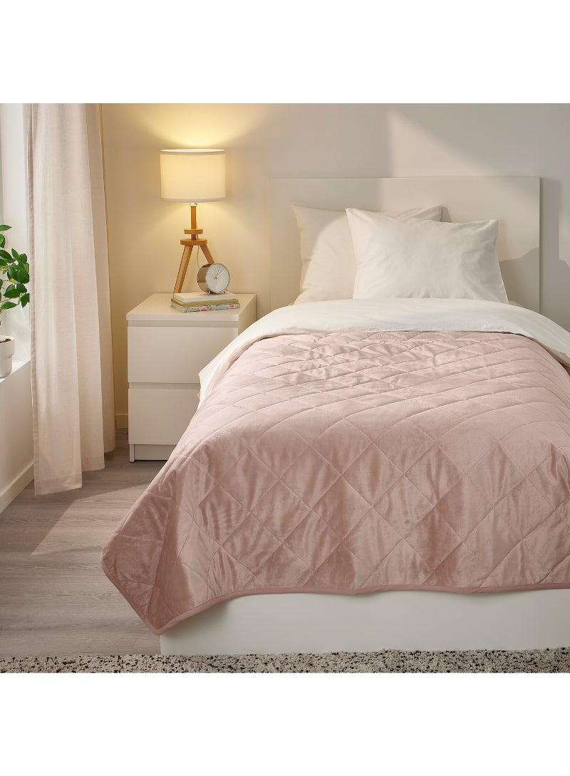 Bedspread - light pink - 160x250 cm