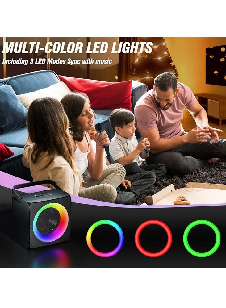 SD-508 Home Outdoor Portable Bluetooth Speaker With Dual Wireless Microphones