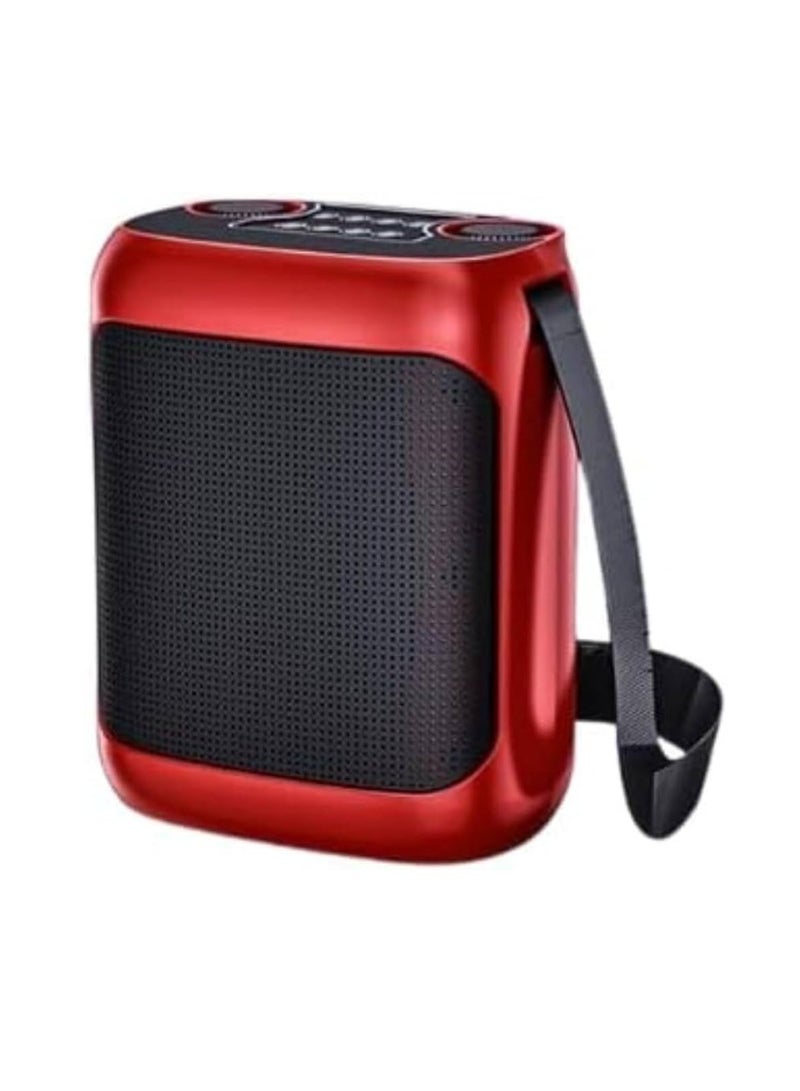 Karaoke Wireless Outdoor Portable Speaker with Strap and Dual UHF MIC