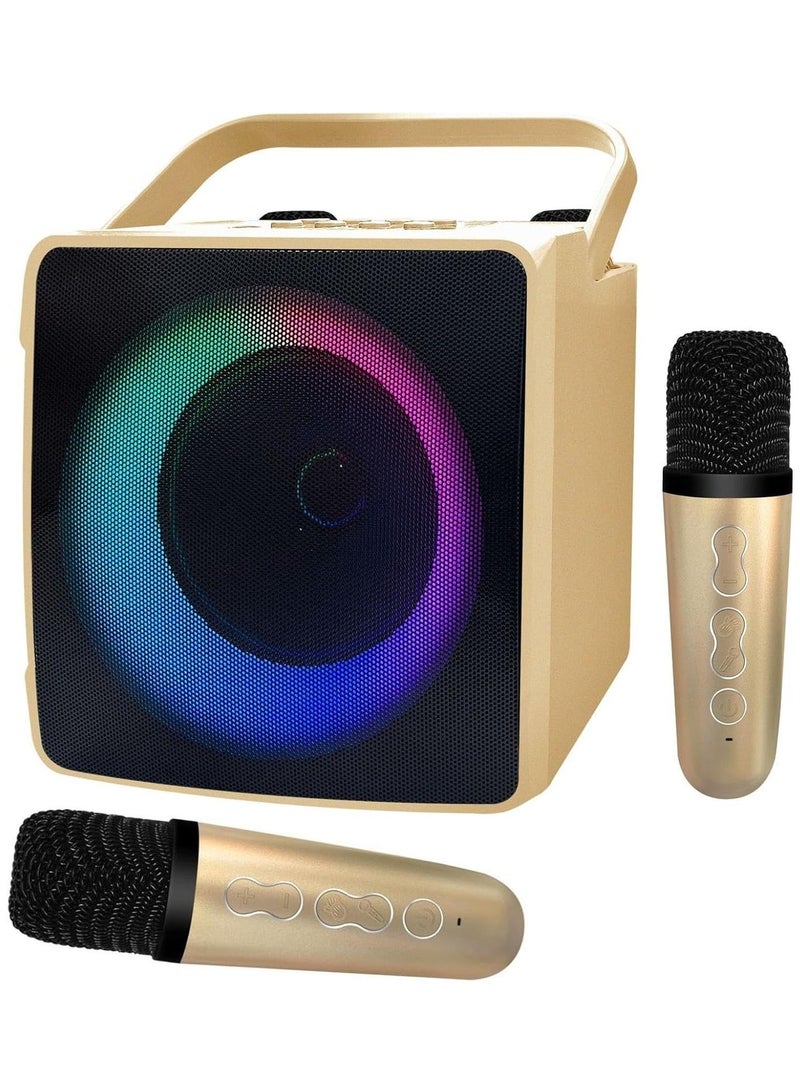 SD-508 Home KTV Outdoor Portable Bluetooth Speaker with Dual Wireless Microphones