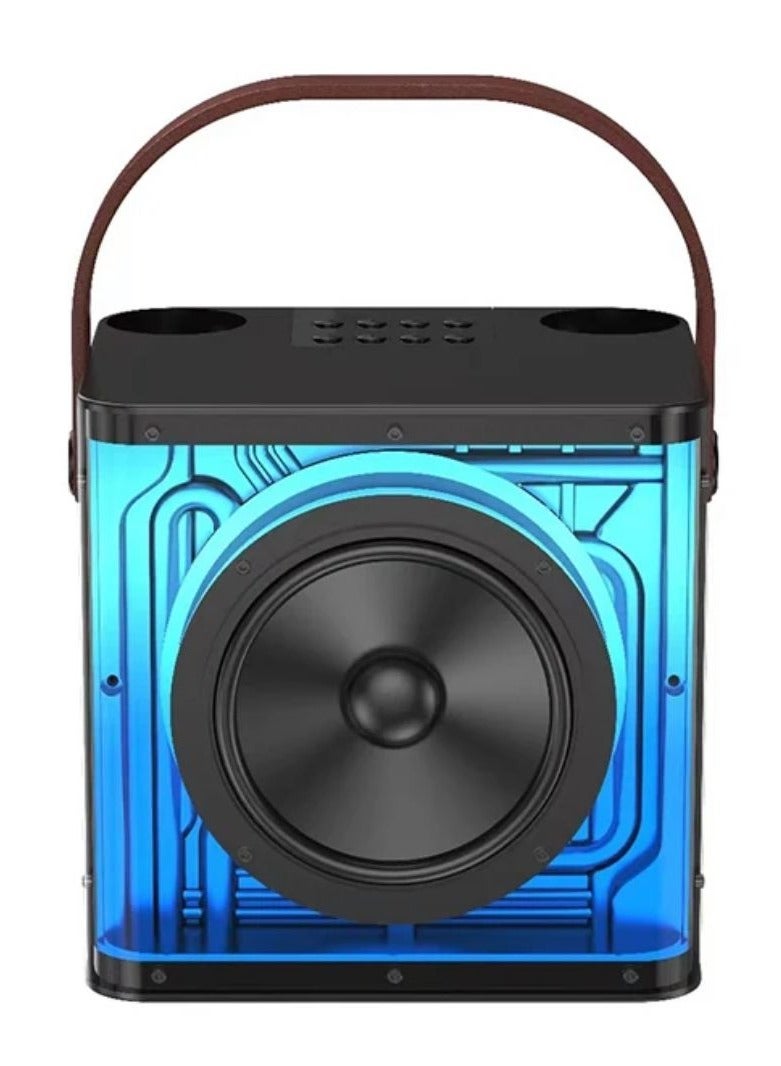 A99 Karaoke Machine Portable Speaker System with 2 Wireless Microphone