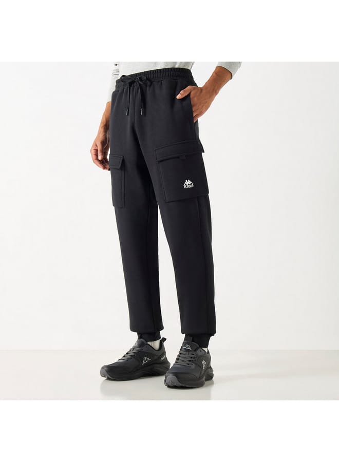 Kappa Solid Joggers with Cargo Pockets and Drawstring Closure