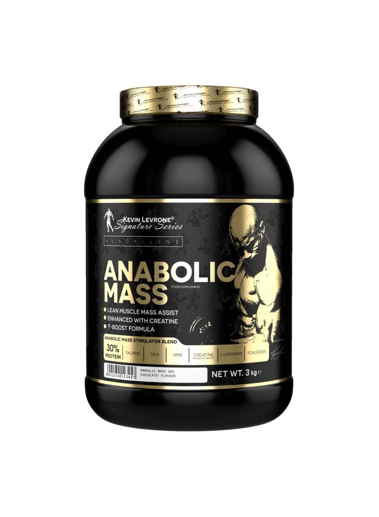 Kevin Levrone Anabolic Mass, Pro Muscle Building Weight Gainer, Chocolate,, 3kg