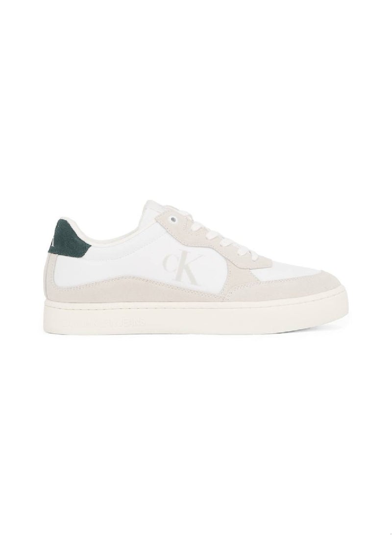 Men's Suede Trainers, White - Suede