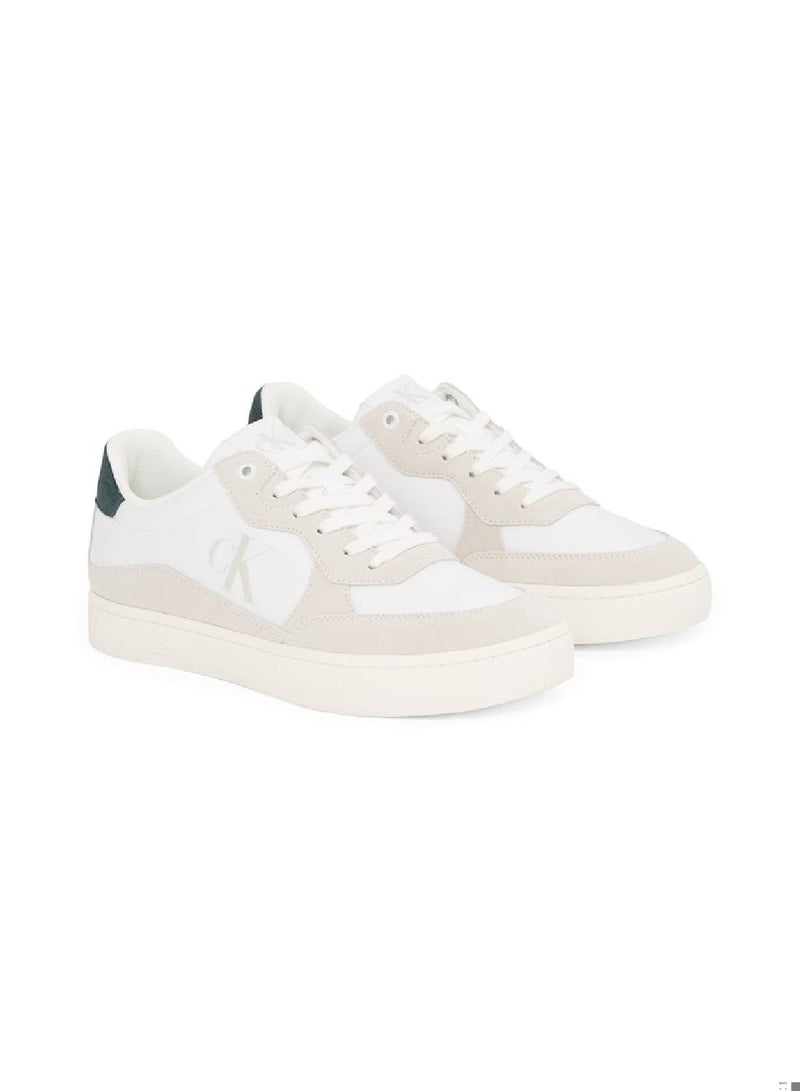 Men's Suede Trainers, White - Suede