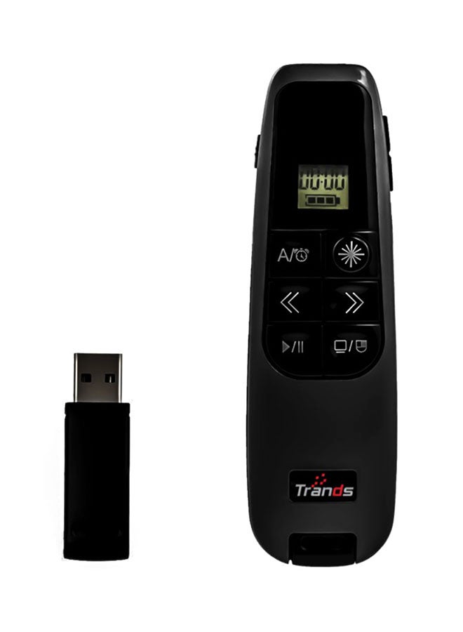 Wireless Presenter With Air Mouse And Timer Black