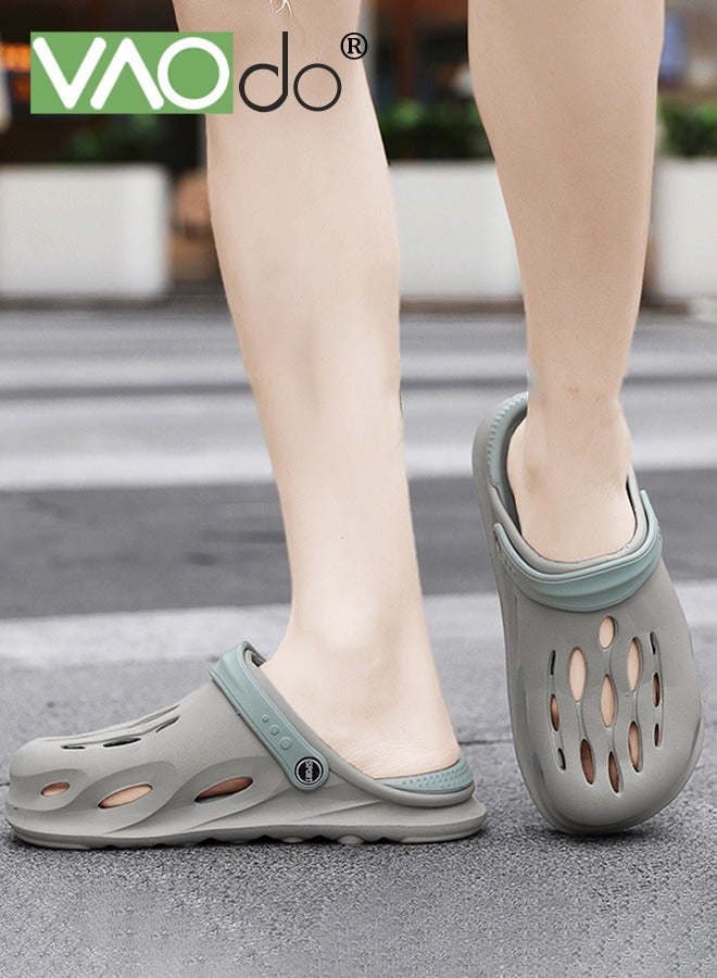 Men's Arch Support Clogs with Arch Support Garden Shoes Slip-on Outdoor Beach Slippers