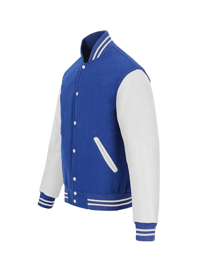 VARSITY JACKET PREMIUM QUALITY-MULTIPLE COLOR COMBINATIONS-RETRO STYLE COLLEGE JACKET FOR MEN&WOMEN