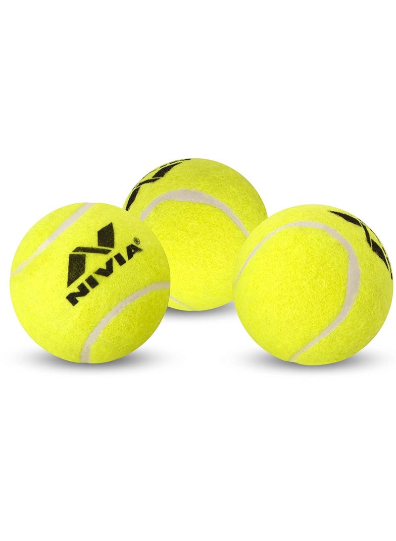Cricket Tennis Ball Covered with Woollen | Size: Standard | Material: Rubber | Pack of 12 | ‎80 Grams | Covered with Woollen Felt | Lightweight | Durable