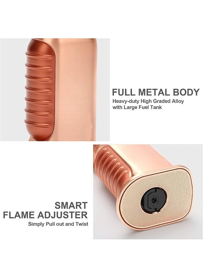 ALSAQER-Jobon 4 Jet Flame Windproof Butane Gas Lighter-Bakhoor  Lighter-Jobon Torch Lighter-BBQ Lighter (Gas not Included)-()