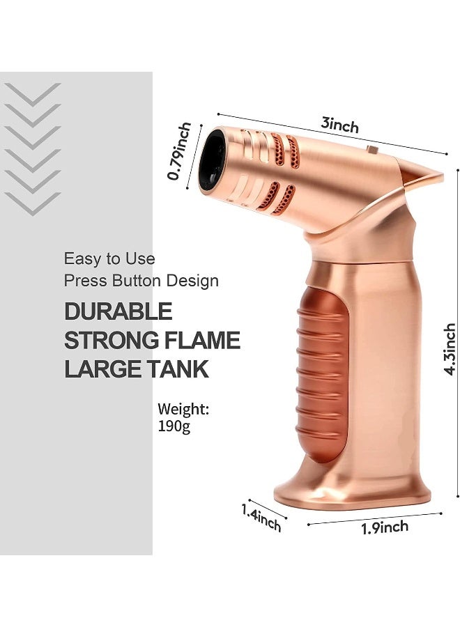ALSAQER-Jobon 4 Jet Flame Windproof Butane Gas Lighter-Bakhoor  Lighter-Jobon Torch Lighter-BBQ Lighter (Gas not Included)-()