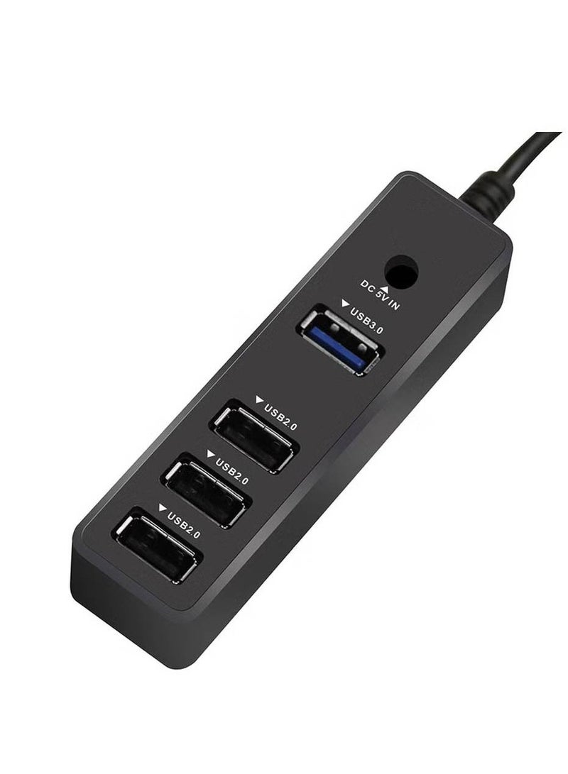 ET-HUB08 4 in 1 Usb Hub Adapter (Type-c Usb-C) Fekete Adapter