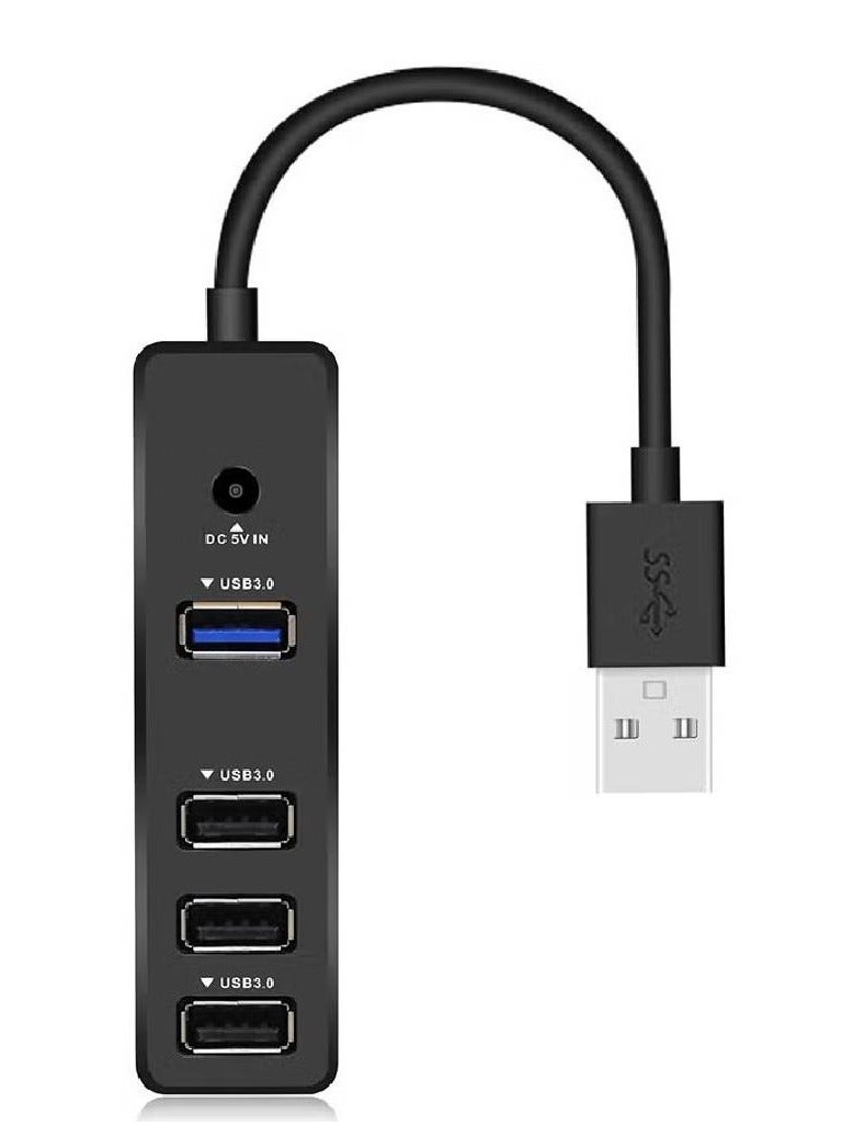 ET-HUB08 4 in 1 Usb Hub Adapter (Type-c Usb-C) Fekete Adapter