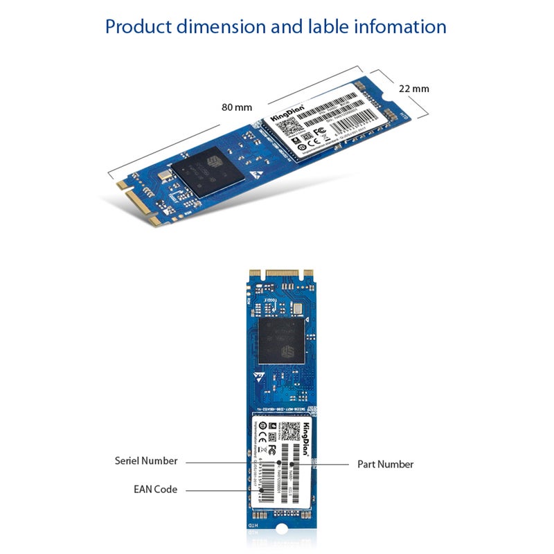 Portable M.2 NGFF Interface N480 60GB/120GB/240GB Internal Solid State Drive For Computer Laptop Desktop Multicolour