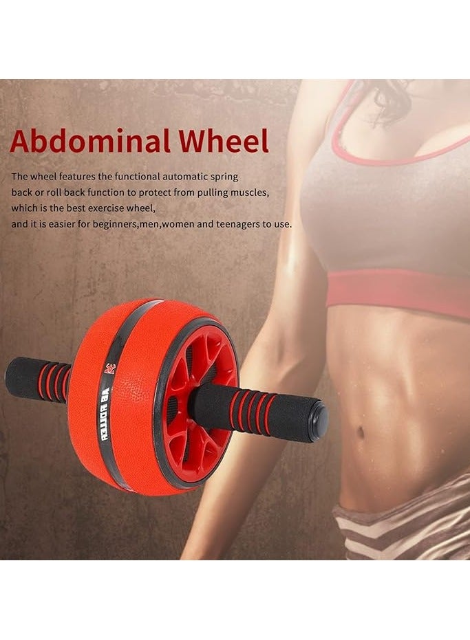 Ab Roller Wheel for Abdominal & Core Strength Training | Fitness Ab Roller with Knee Pads | Exercise Wheel for Home Gym Workouts | Abs & Core Fitness Equipment