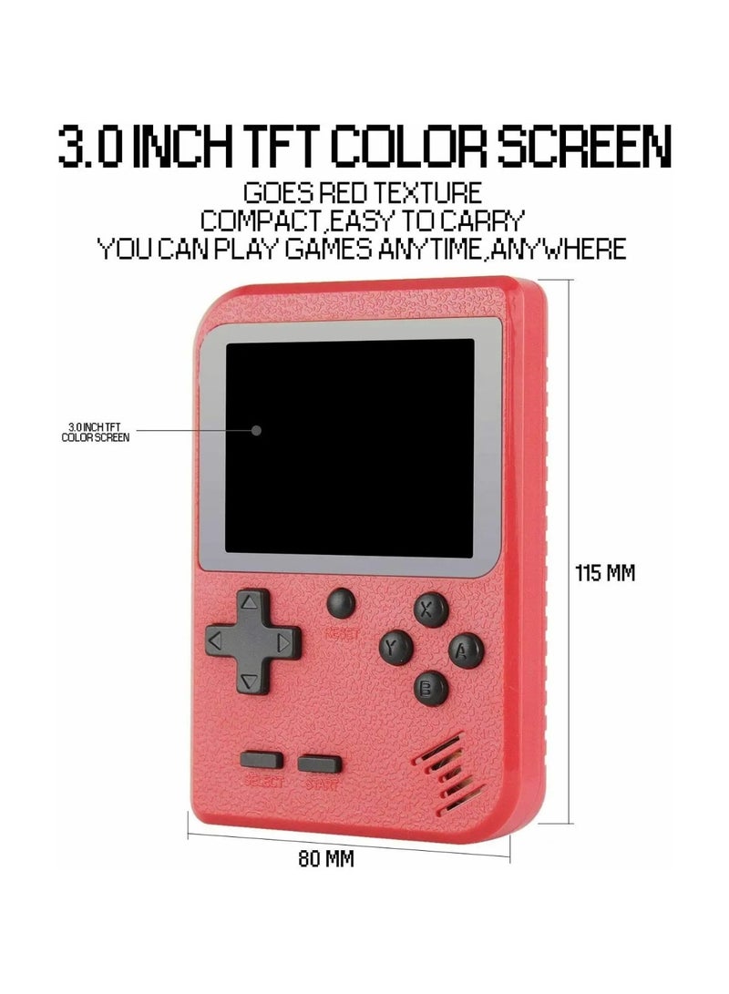 500 In 1 Portable Retro Game Console Handheld Game Players Players Boy 8 Bit Gameboy 3.0 Inch Lcd Screen Nostalgic Toys