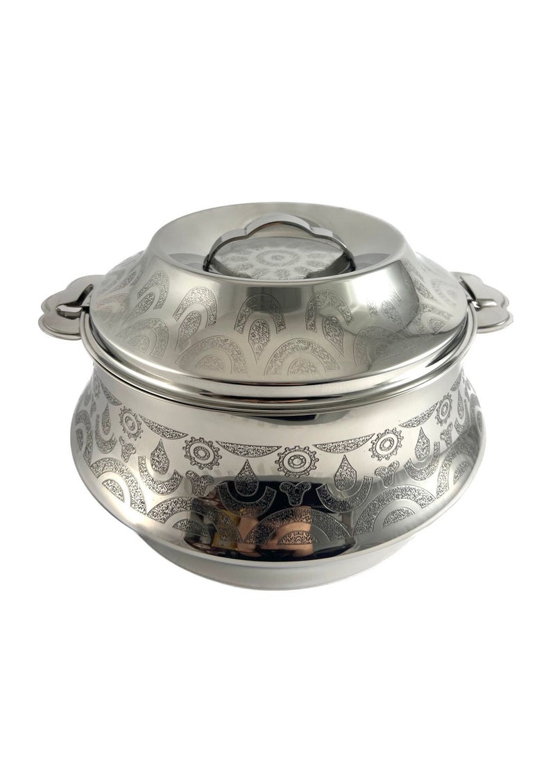 Orcus Hotpot 5000ml Capacity - Unique Locking Lid - High Quality Stainless Steel - Silver Etching