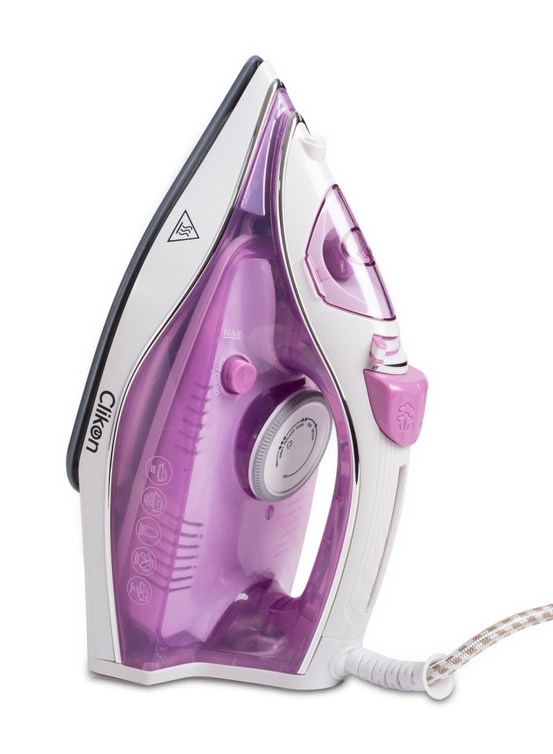 Steam Iron with Non-Stick Soleplate/Self Clean Function 250 ml 2200 W CK4131 Purple