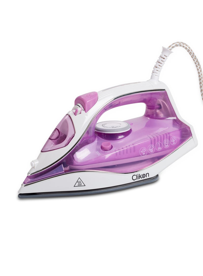 Steam Iron with Non-Stick Soleplate/Self Clean Function 250 ml 2200 W CK4131 Purple