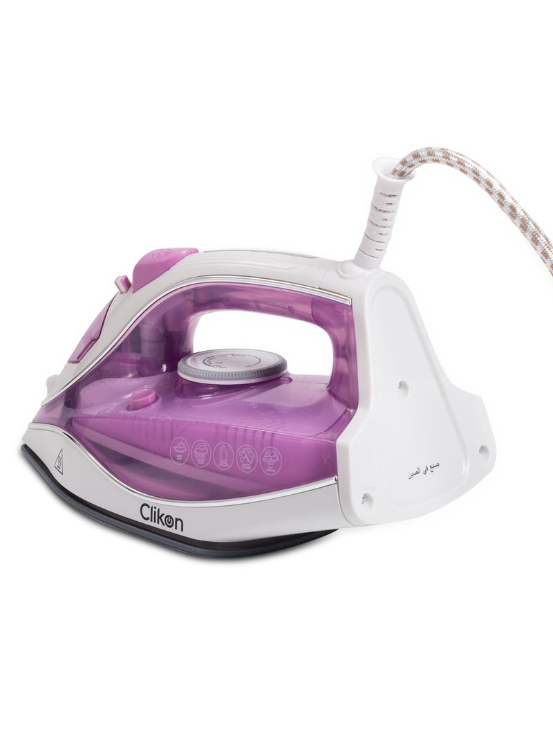 Steam Iron with Non-Stick Soleplate/Self Clean Function 250 ml 2200 W CK4131 Purple