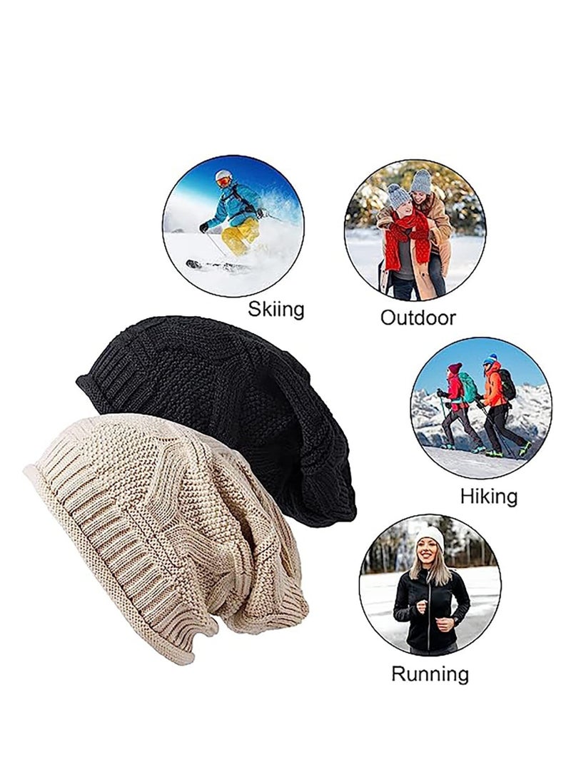 High quality soft material The baggy slouchy beanie hats are made of 100% acrylic High quality material comfortable breathable and excellent elasticity Soft and lightweight