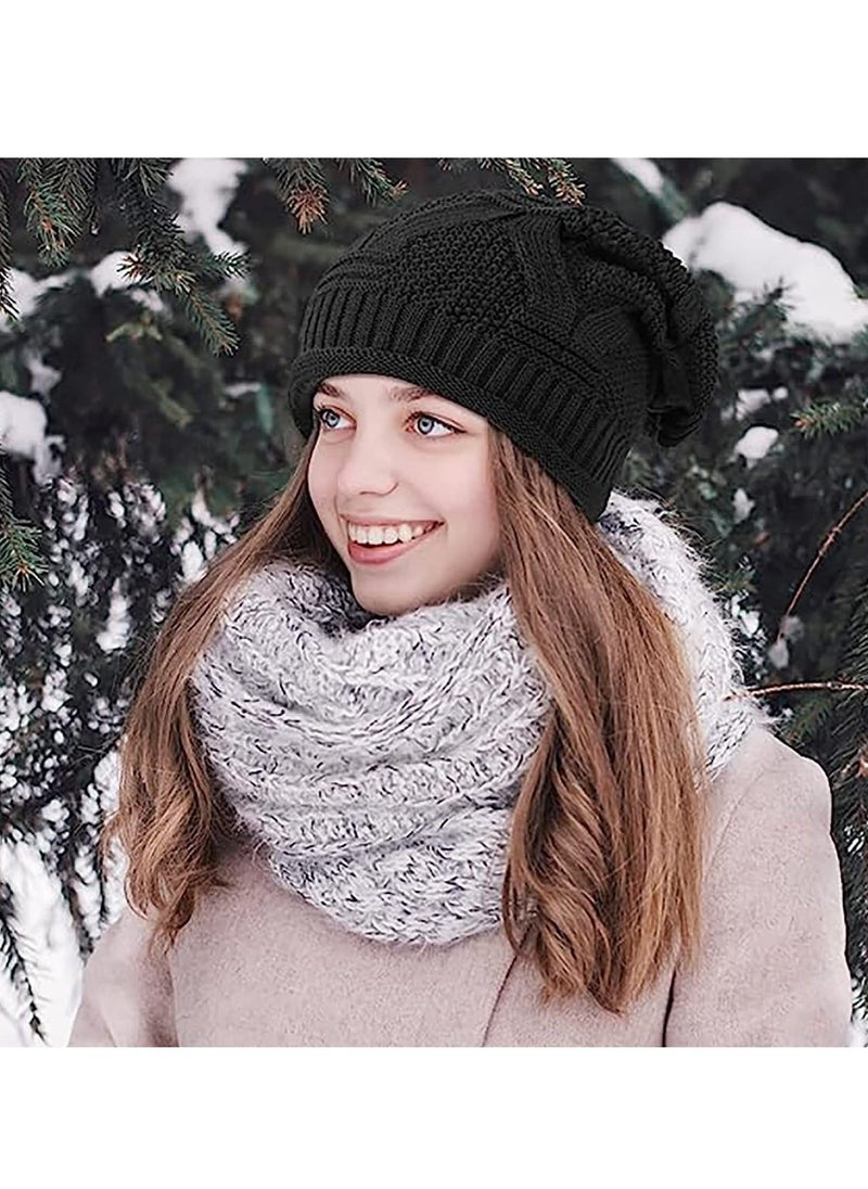 High quality soft material The baggy slouchy beanie hats are made of 100% acrylic High quality material comfortable breathable and excellent elasticity Soft and lightweight