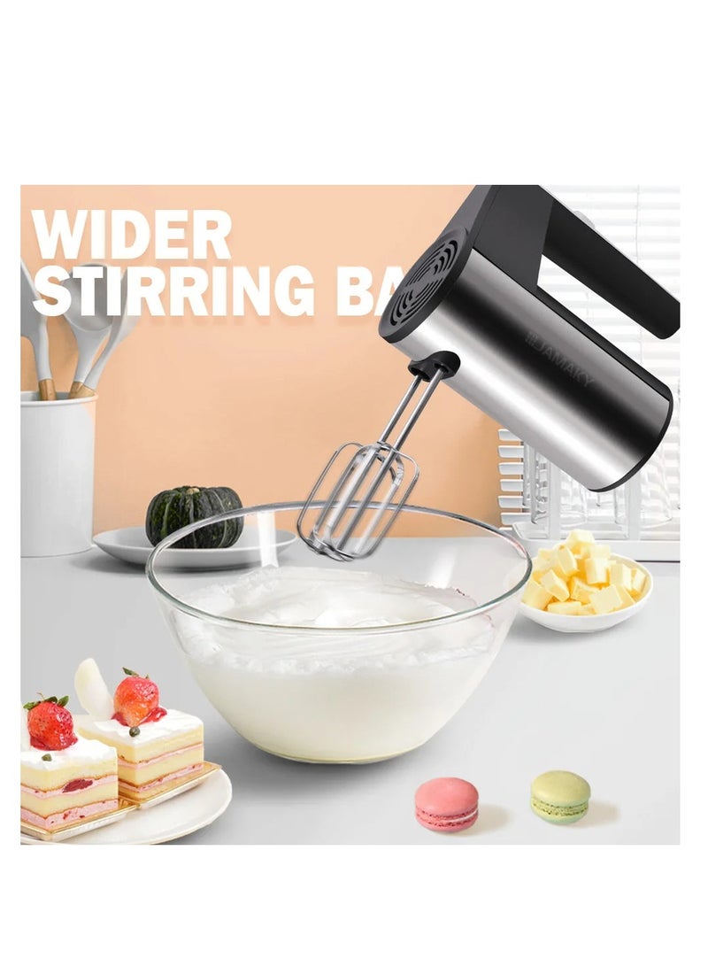 Multifunctional Electric Food Processor and Portable Mixer with Egg Whisk, Automatic Cream Maker, and Dough Kneader for Baking and Kitchen Use