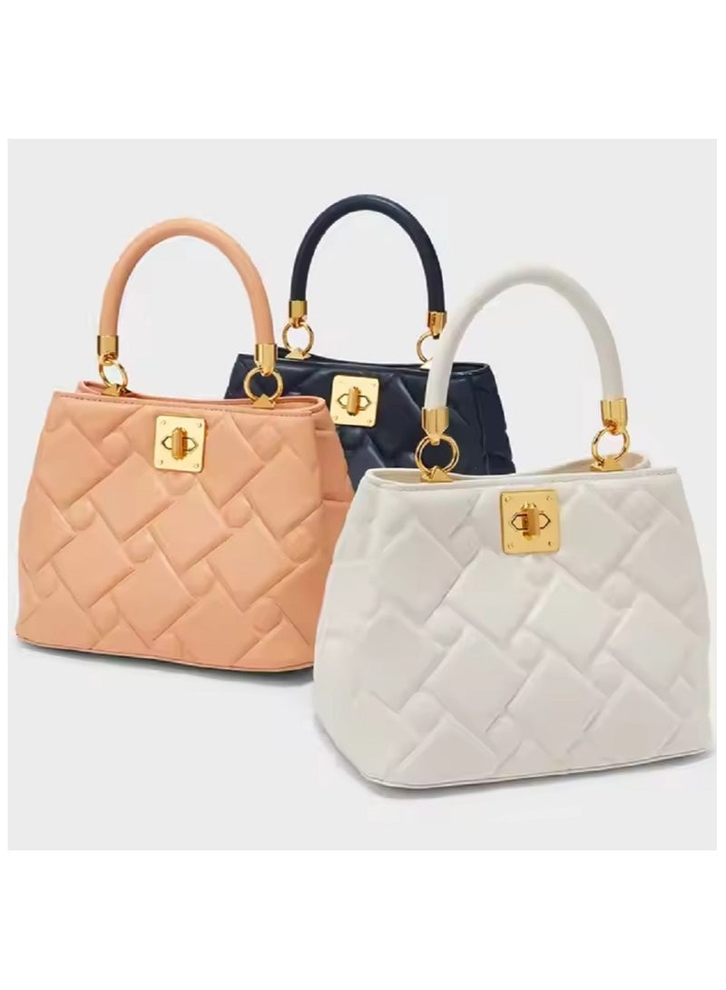 Navy Blue Mini Bag – Women's Leather Shoulder Bags, Stylish Armpit Side Carry Bag for Ladies, Portable and Fashionable Handbag, Perfect for Daily Commute, Ideal for Girls and College Students, Compact Design, Trendy Sleek Navy Blue Color