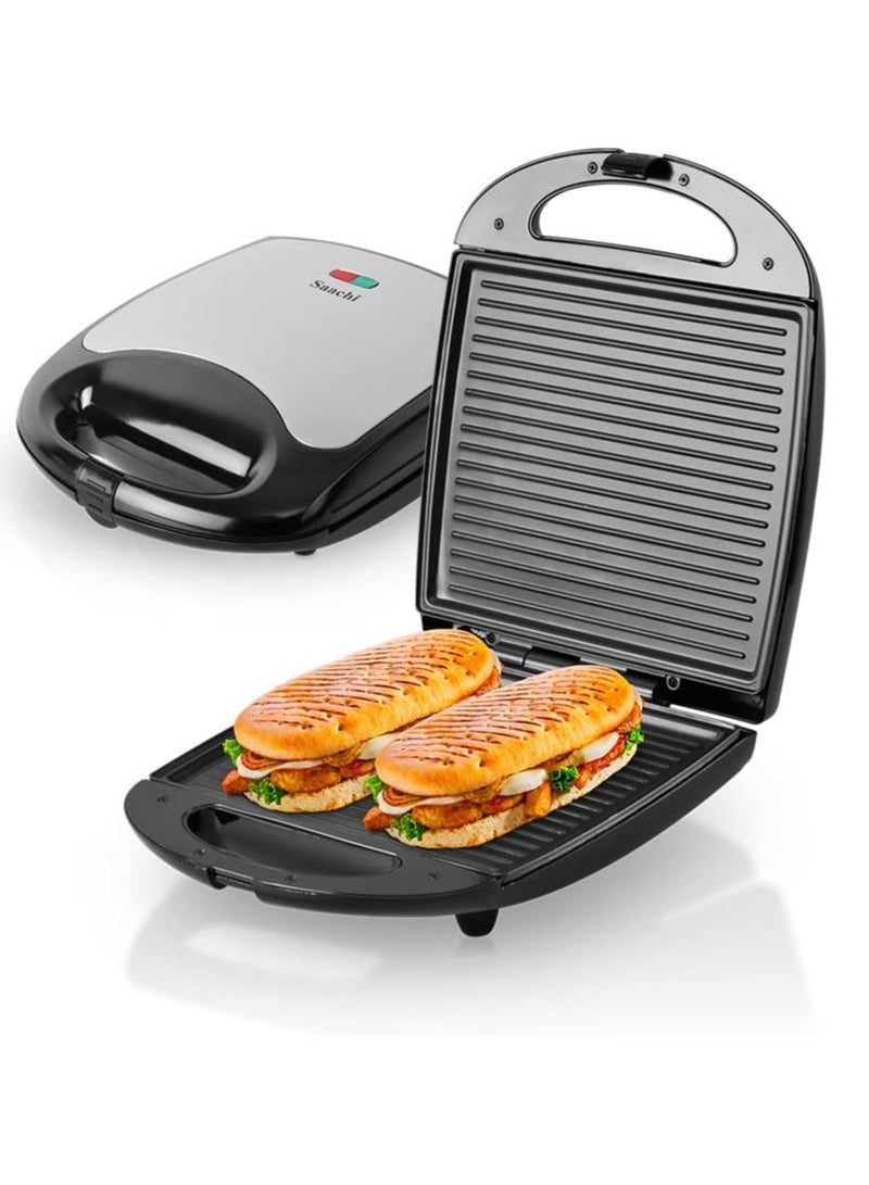 Saachi 4 Piece Sandwich Maker And Grill - Black, NL-SM-4660