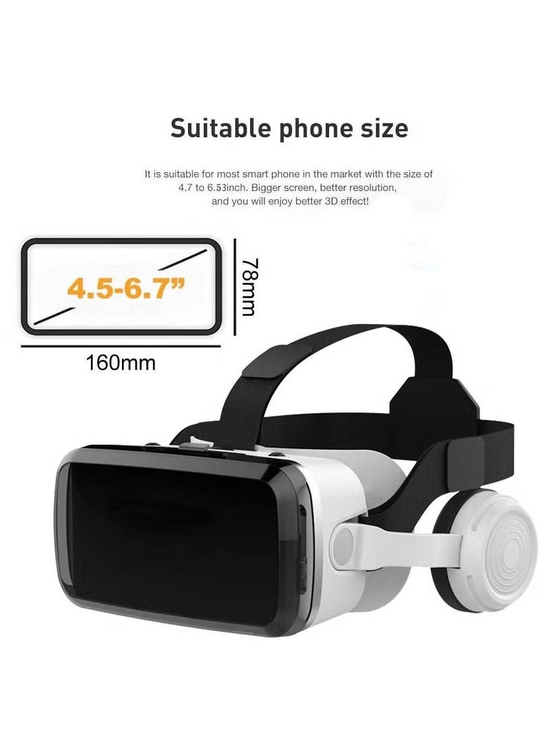 Virtual Reality Stereo Headset 3D Glasses With Anti-Blue Light