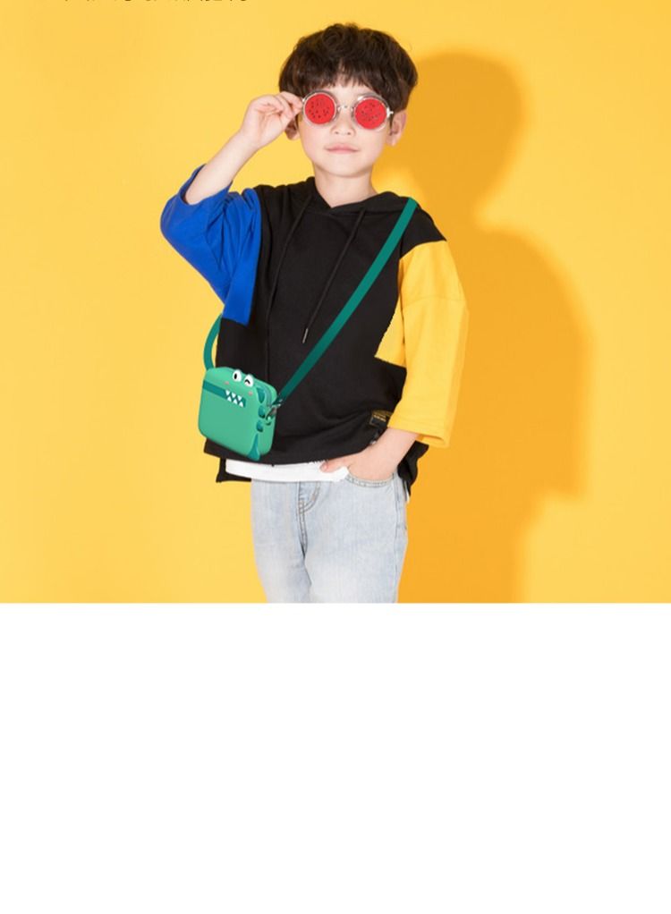 Kids Bags Children Shoulder Bags Girls Purse for Toys Cameras Children's Birthday Gift Green