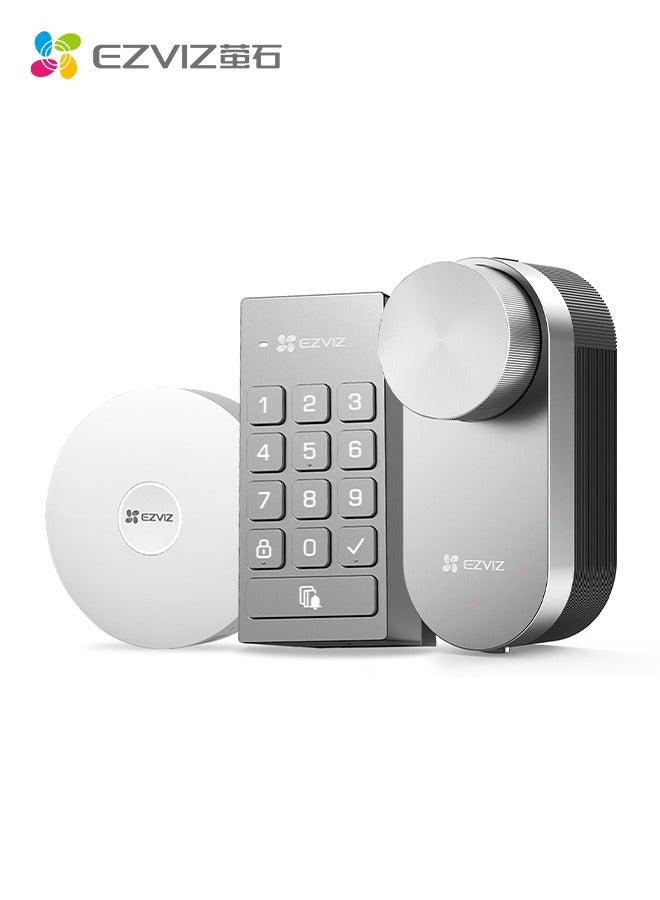 EZVIZ DL01Pro Smart DIY Lock - Bluetooth & ZigBee Enabled, Multi-Method Keyless Entry, Remote Control, Anti-Tamper Alerts, Easy Installation