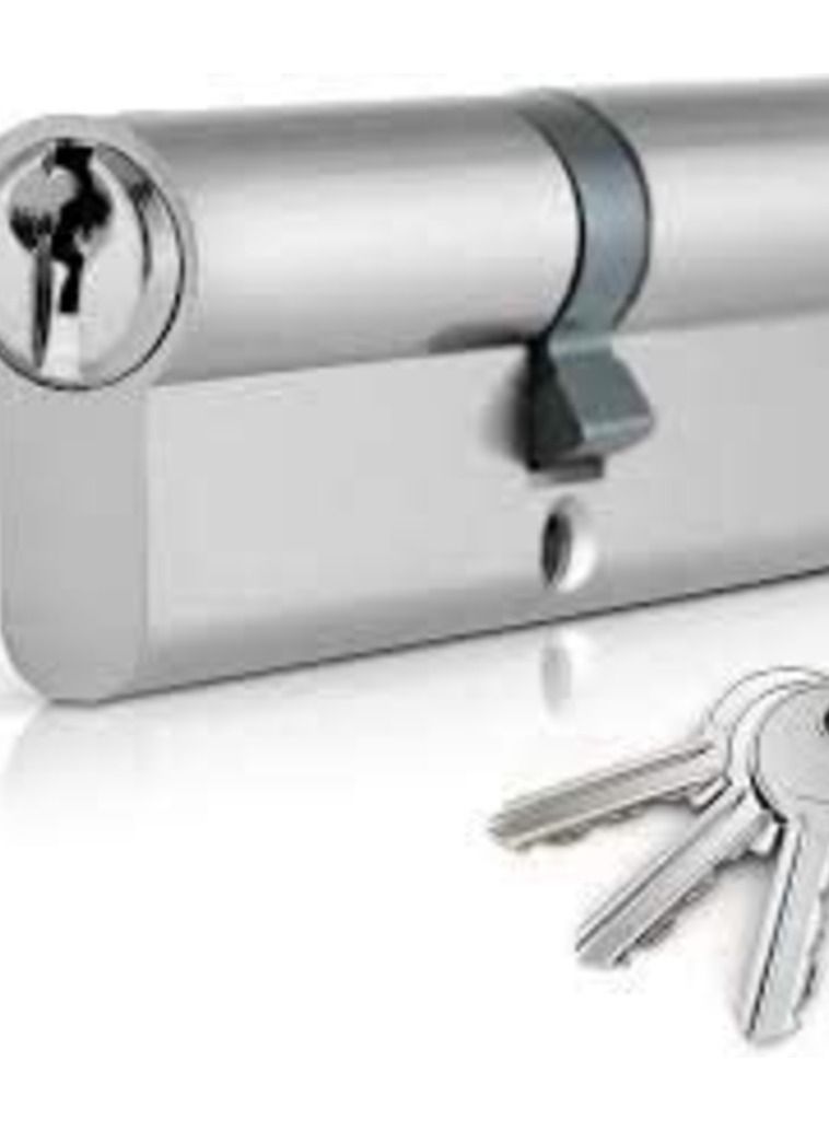 Door Cylinder With 3 Key (100mm For Wood Door)