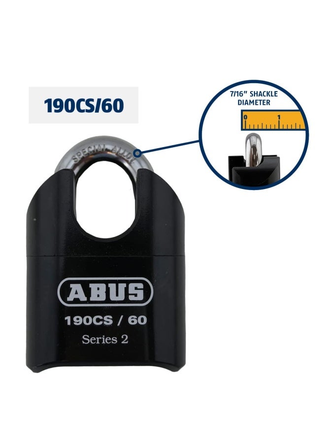 Abus 190Cs 60 High Security Solid Steel Combination Padlock Closed Shackle