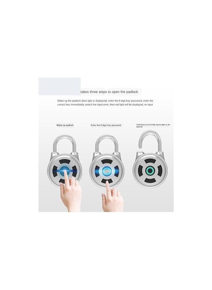 Smart Padlock Bluetooth Password Mobile Phone APP Travel Backpack Luggage Cabinet Lock Gym Electronic Small Padlock