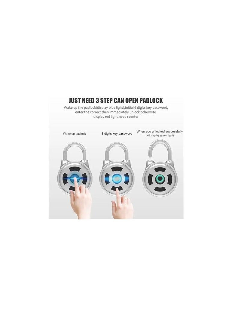 Smart Padlock Bluetooth Password Mobile Phone APP Travel Backpack Luggage Cabinet Lock Gym Electronic Small Padlock