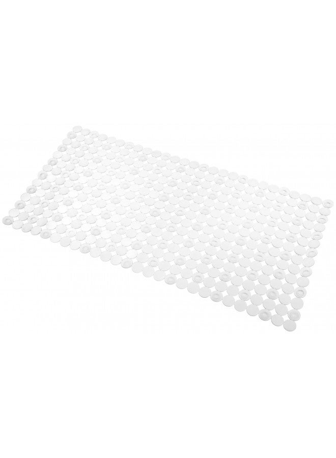 iDesign Orbz Non-Slip Suction Bath Mat for Shower, Bathtub - Clear