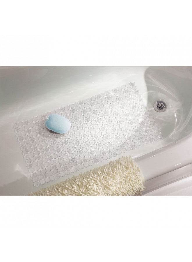 iDesign Orbz Non-Slip Suction Bath Mat for Shower, Bathtub - Clear