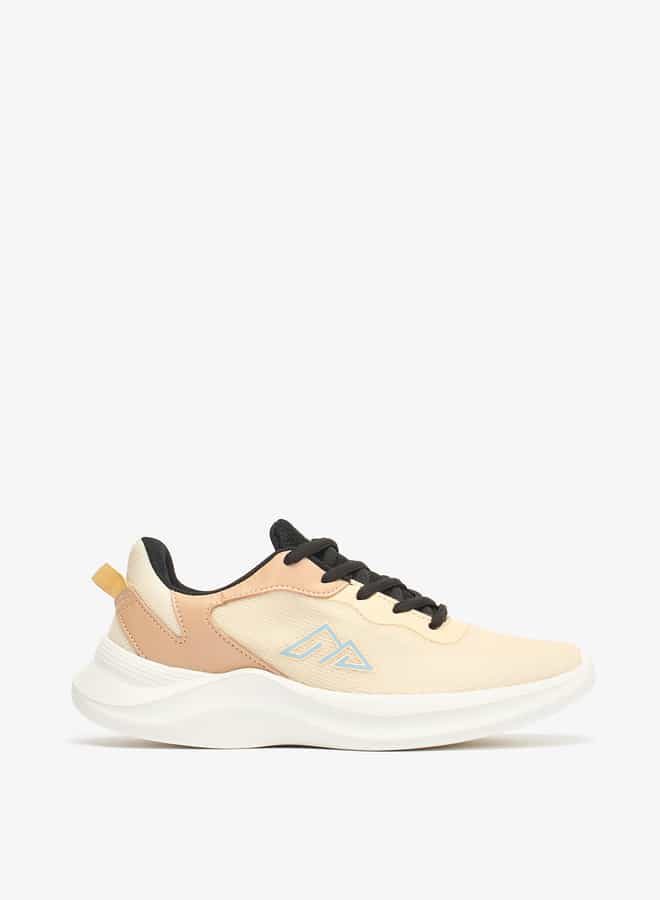 Women Textured Lace-Up Sports Shoes with Pull Tabs