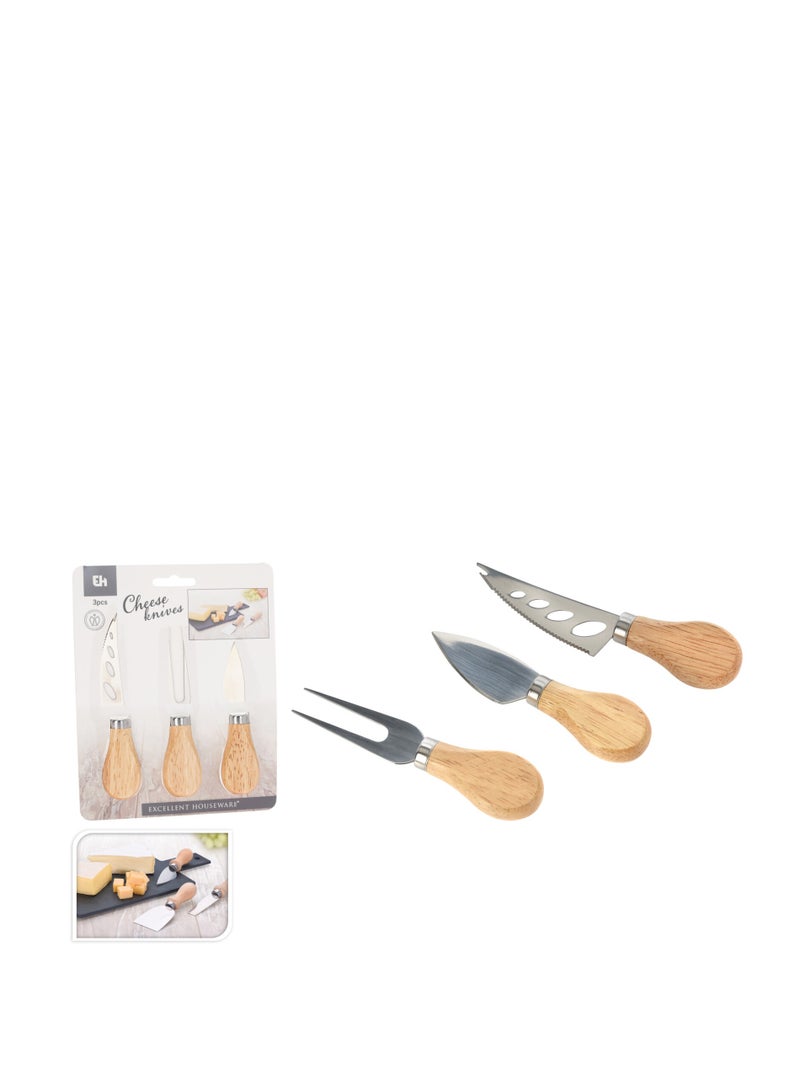 Koopman Cheese Knives Set - 3 Pieces, Durable, Elegant Design