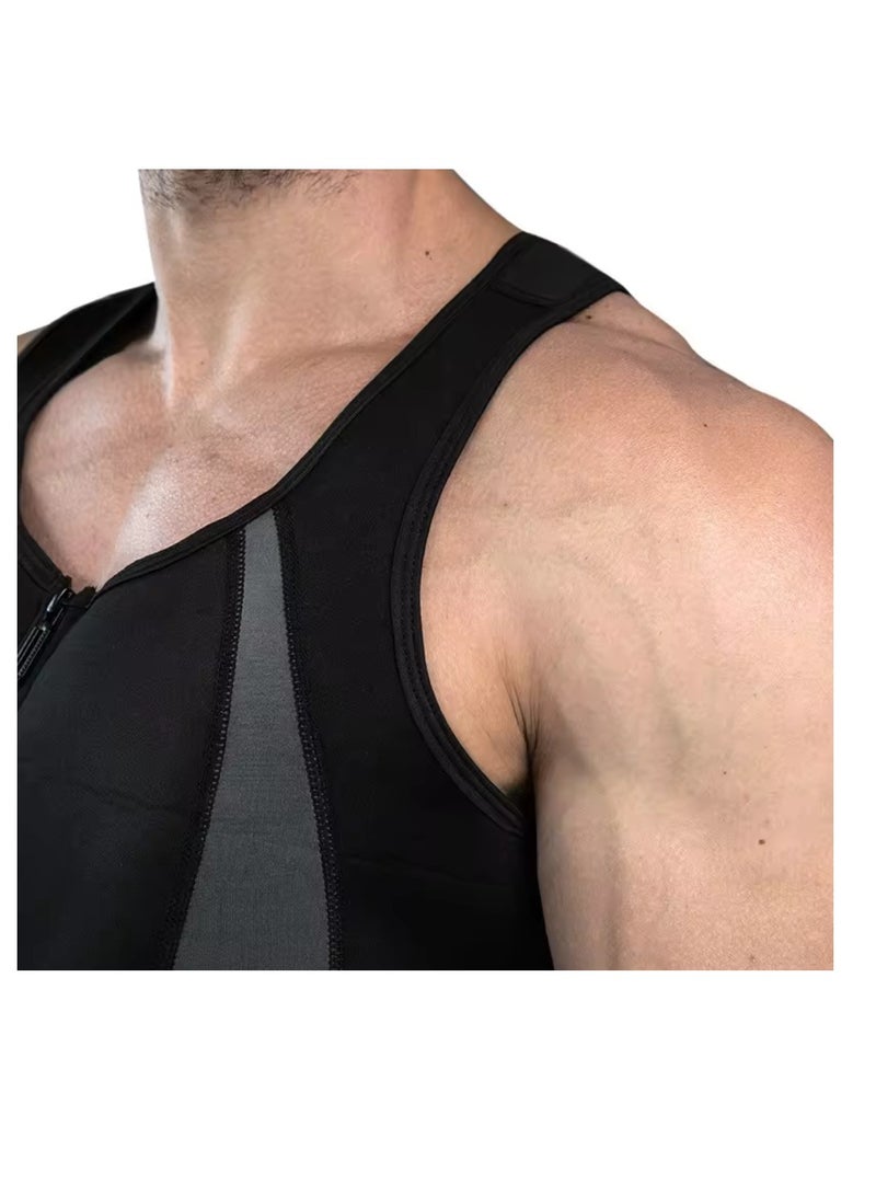 Men Sweat Vest Waist Trainer Body Shaper Hot Neoprene Sport Fitness Gym Workout Sauna Tank Top
