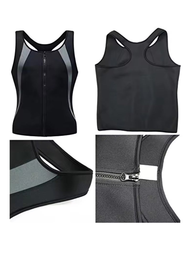 Men Sweat Vest Waist Trainer Body Shaper Hot Neoprene Sport Fitness Gym Workout Sauna Tank Top