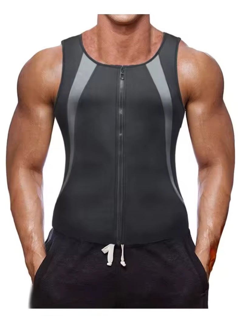 Men Sweat Vest Waist Trainer Body Shaper Hot Neoprene Sport Fitness Gym Workout Sauna Tank Top