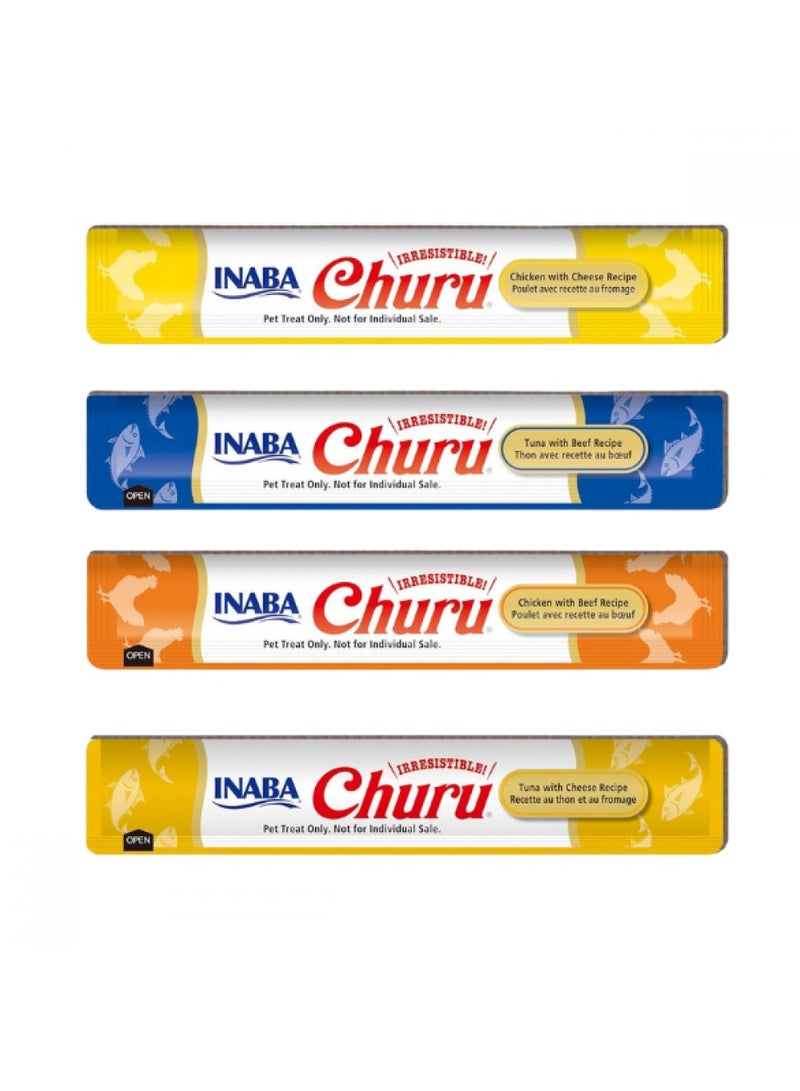 Inaba, Churu, Beef & Cheese Variety Jar - 14g x 50pcs in 1box