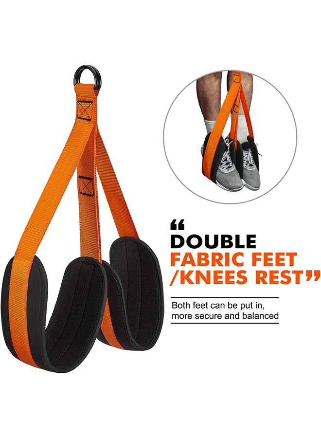 Pull Up Assistance Bands, Heavy Duty Resistance Band for Pull Up Bar, Adjustable Weight/Size with Fabric Feet/Knee Rest, Bands for Pull Up Assist for Strength Training, Patented Pull Up Assist Band